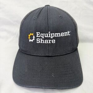 Richardson Hat Equipment Share Trucker Mens MD/LG Black Mesh Snapback